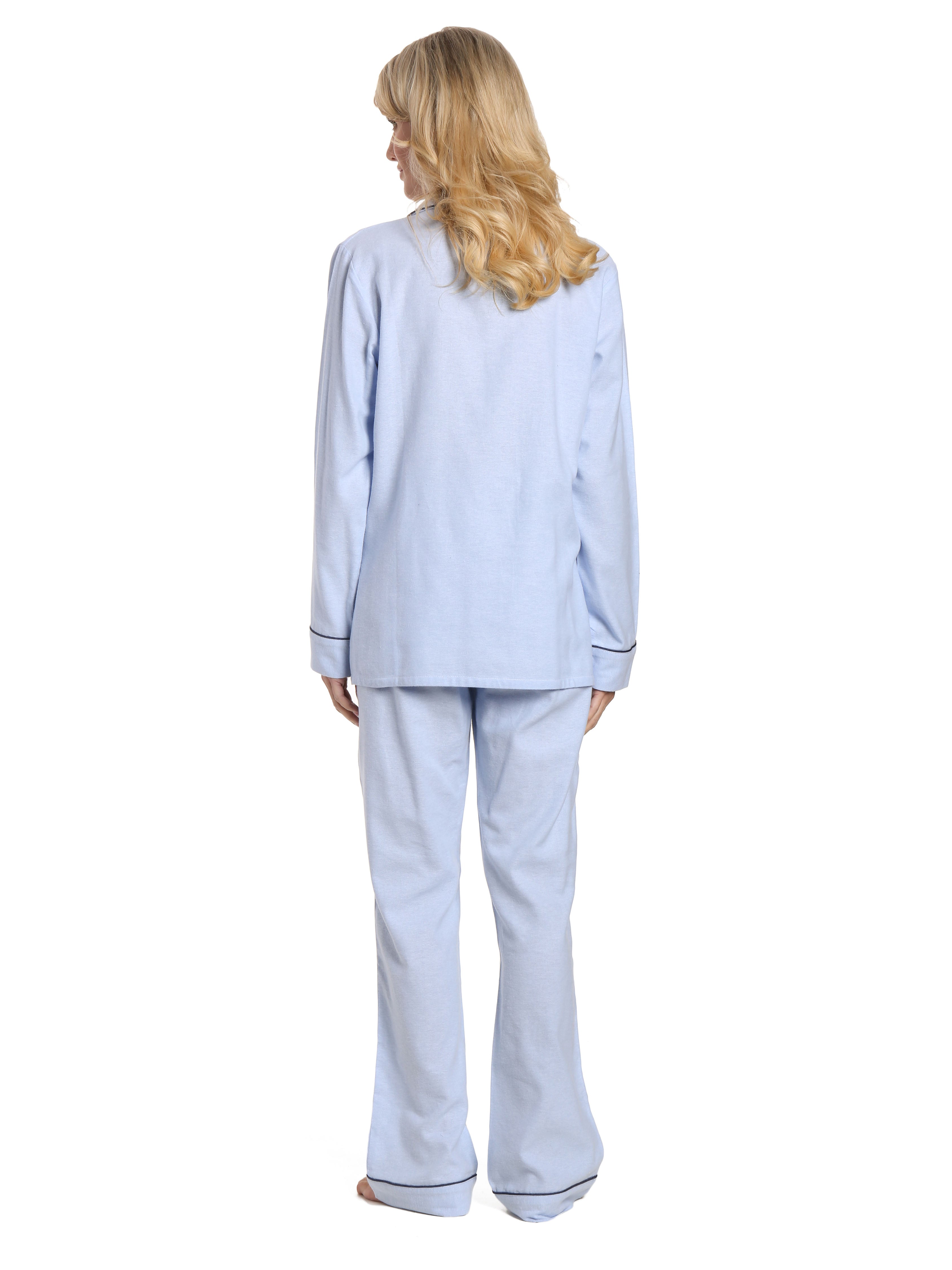 Herringbone Chambray Blue