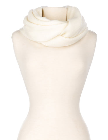 Women's Super-Soft Posh Infinity Scarf - Ivory