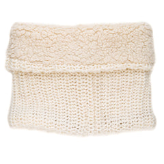 Women's Fleece-Lined Urban Snood Scarf - Ivory