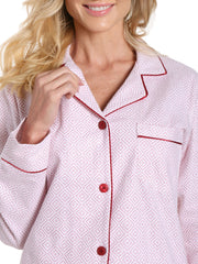 Geo Mosaic White/Red