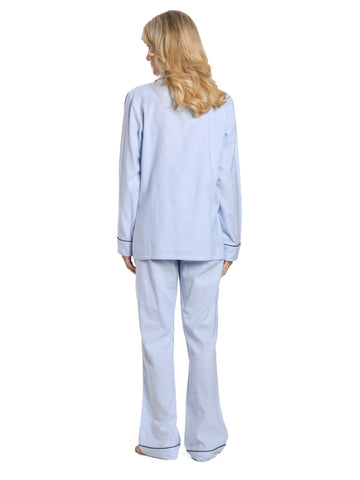Herringbone Chambray Blue