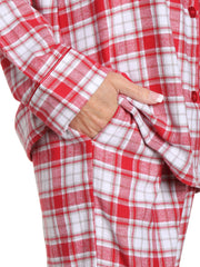 Plaid White-Red